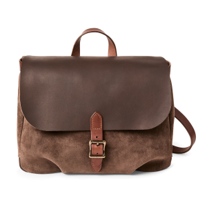 Filson Workshop Suede Messenger Bag - Dark Tobacco