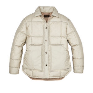 Women's Waxed Down Barn Coat - Light Tan